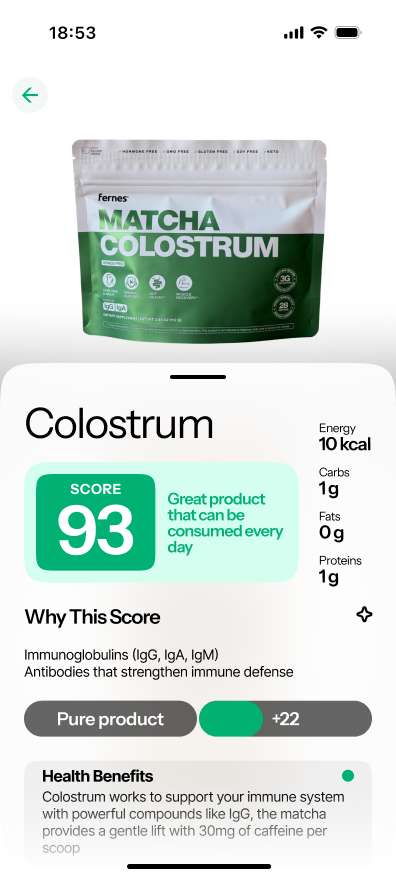 TRUEST product score